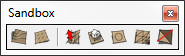 The From Scratch button is the second from the left in the Sandbox Tools toolbar.